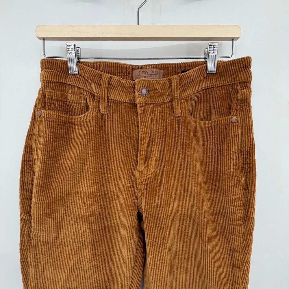 Judy Blue Brown Mid Rise Stretch Corduroy Bootcut Denim Jeans Size 28 - Picture 2 of 10
